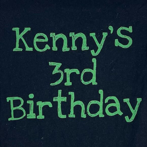 Bella+Canvas “Zoo Keeper” T-Shirt with “Kenny’s 3rd Birthday” Custom Text on Bac - Picture 6 of 8